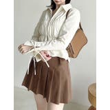 イエロー | ダブルファスナーギャザーシャツ | dazzlin