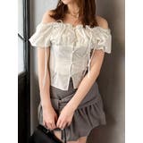 2WAYバルーンスリーブギャザーブラウス | dazzlin | 詳細画像1 