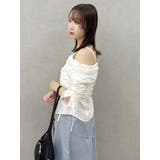 アシメギャザーブラウス | dazzlin | 詳細画像16 