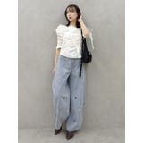 アシメギャザーブラウス | dazzlin | 詳細画像19 