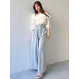 アシメギャザーブラウス | dazzlin | 詳細画像2 