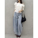 アシメギャザーブラウス | dazzlin | 詳細画像20 