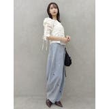 アシメギャザーブラウス | dazzlin | 詳細画像21 