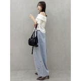 アシメギャザーブラウス | dazzlin | 詳細画像23 