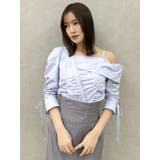 アシメギャザーブラウス | dazzlin | 詳細画像24 