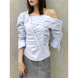 アシメギャザーブラウス | dazzlin | 詳細画像30 