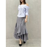 アシメギャザーブラウス | dazzlin | 詳細画像34 