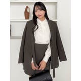 フリルリボン2WAY長袖ブラウス | dazzlin | 詳細画像15 