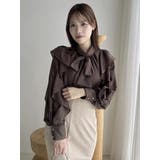 フリルリボン2WAY長袖ブラウス | dazzlin | 詳細画像20 