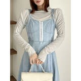 グレー | バリエコンパクトミニマルトップス | dazzlin