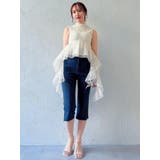 ハイウエストカプリパンツ | dazzlin | 詳細画像4 