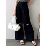 ブラック | ダブルオープンカーゴパンツ | dazzlin