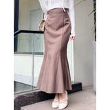 ブラウン | ハイウエストアソートナロースカート | dazzlin