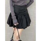 ブラック | 2ピースティアードミニスカート | dazzlin