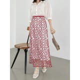 【藤井サチコラボ】マーガレットフラワータイトスカート | dazzlin | 詳細画像12 