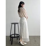 【藤井サチコラボ】マーガレットフラワータイトスカート | dazzlin | 詳細画像18 