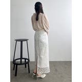 【藤井サチコラボ】マーガレットフラワータイトスカート | dazzlin | 詳細画像19 