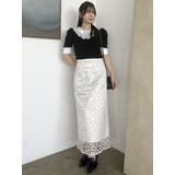 【藤井サチコラボ】マーガレットフラワータイトスカート | dazzlin | 詳細画像22 