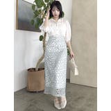 【藤井サチコラボ】マーガレットフラワータイトスカート | dazzlin | 詳細画像29 