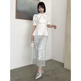 【藤井サチコラボ】マーガレットフラワータイトスカート | dazzlin | 詳細画像35 