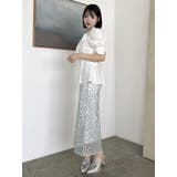 【藤井サチコラボ】マーガレットフラワータイトスカート | dazzlin | 詳細画像37 