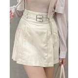 アイボリー | サイドプリーツミニスカート | dazzlin