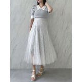 【再生産】スパンコールチュールスカート | dazzlin | 詳細画像18 