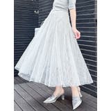 【再生産】スパンコールチュールスカート | dazzlin | 詳細画像2 