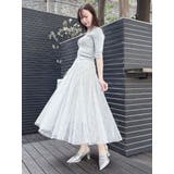 【再生産】スパンコールチュールスカート | dazzlin | 詳細画像3 