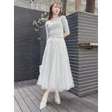 【再生産】スパンコールチュールスカート | dazzlin | 詳細画像4 