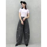 カーブタックデニムパンツ | dazzlin | 詳細画像13 