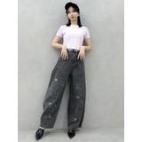 カーブタックデニムパンツ | dazzlin | 詳細画像14 