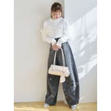 カーブタックデニムパンツ | dazzlin | 詳細画像3 