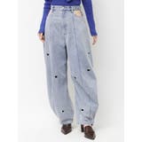 ブルー | カーブタックデニムパンツ | dazzlin