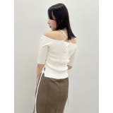 サイドクロスオープンボレロニット | dazzlin | 詳細画像17