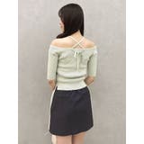 サイドクロスオープンボレロニット | dazzlin | 詳細画像32