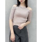 ピンク | サイドクロスオープンボレロニット | dazzlin