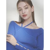 レイヤードオフショルバックリボンニット | dazzlin | 詳細画像2 