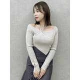 レイヤードオフショルバックリボンニット | dazzlin | 詳細画像23 