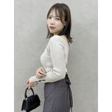 レイヤードオフショルバックリボンニット | dazzlin | 詳細画像24 