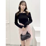 レイヤードオフショルバックリボンニット | dazzlin | 詳細画像31 