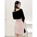 レイヤードオフショルバックリボンニット | dazzlin | 詳細画像32 