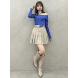 レイヤードオフショルバックリボンニット | dazzlin | 詳細画像4 