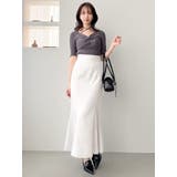 フロントツイストリボン5分袖ニットトップス | dazzlin | 詳細画像11