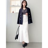 フロントツイストリボン5分袖ニットトップス | dazzlin | 詳細画像15