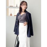 フロントツイストリボン5分袖ニットトップス | dazzlin | 詳細画像16