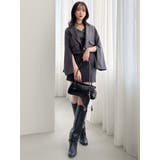 フロントツイストリボン5分袖ニットトップス | dazzlin | 詳細画像19