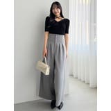 フロントツイストリボン5分袖ニットトップス | dazzlin | 詳細画像28