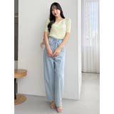 フロントツイストリボン5分袖ニットトップス | dazzlin | 詳細画像35