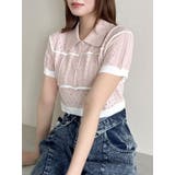 ピンク | ハピネスカラーポロニット | dazzlin